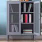 Steel Sideboard Modern Server Cabinet with Storage for Dining Room Kitchen Clearhalo 'buffet_sideboard' 'Buffets & Sideboards' 'furn' 'furn_buffet_sideboard' 'Furniture' 'Kitchen & Dining Furniture' 1200x1200_def58b3d-ab75-4d50-9139-86cd91d17284