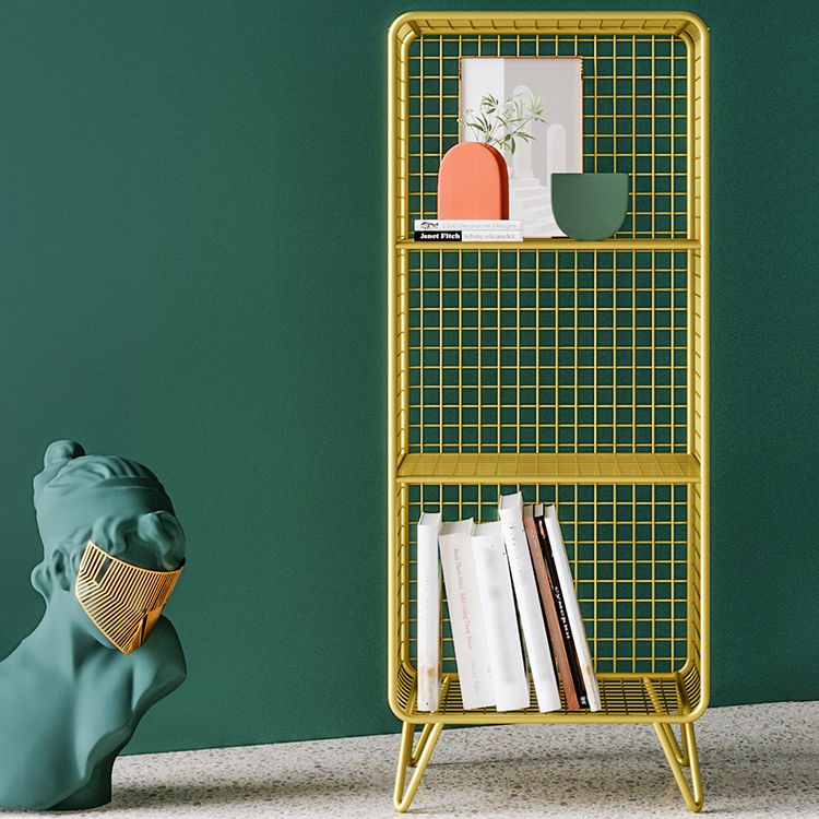 Glam Style Bookshelf Metal Standard Shelf Bookcase for Home Use Clearhalo 'Bookcases' 'furn' 'furn_bookcases' 'Furniture' 'furniture_bookcases' 'Office Furniture' 1200x1200_def7d7ba-36ca-4fbe-b292-bf66239b7287