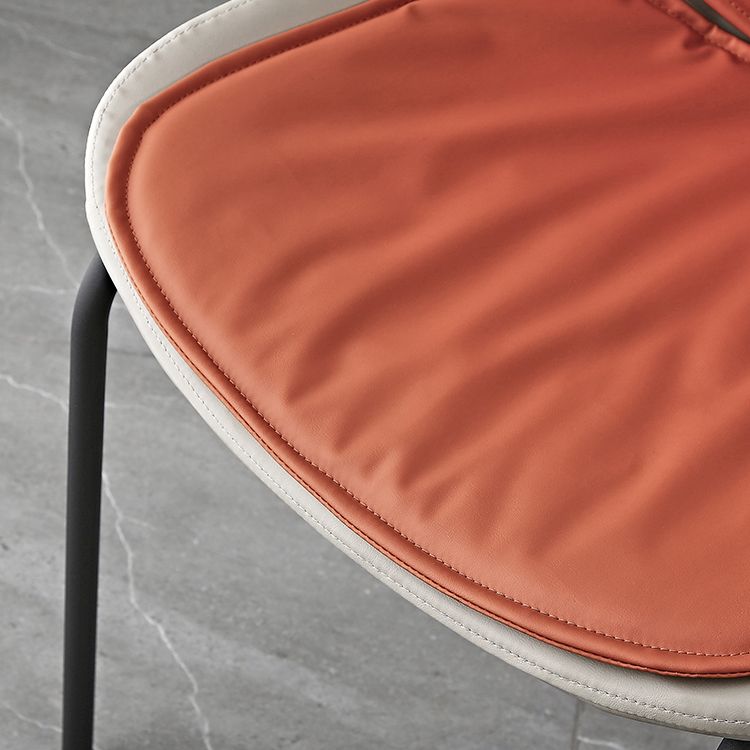 Industrial Style Leather Dining Chairs Solid Back Armless Dining Side Chairs Clearhalo ' kitchen&dining_furn' 'Dining Chairs' 'Dining Tables & Seating' 'dining_chair' 'furn' 'furn_dining_chair' 'Furniture' 'furniture_dining_chair' 'Kitchen & Dining Furniture' 'kitchen' 1200x1200_def94831-aa25-4a54-bf36-83bbafc6f3c4