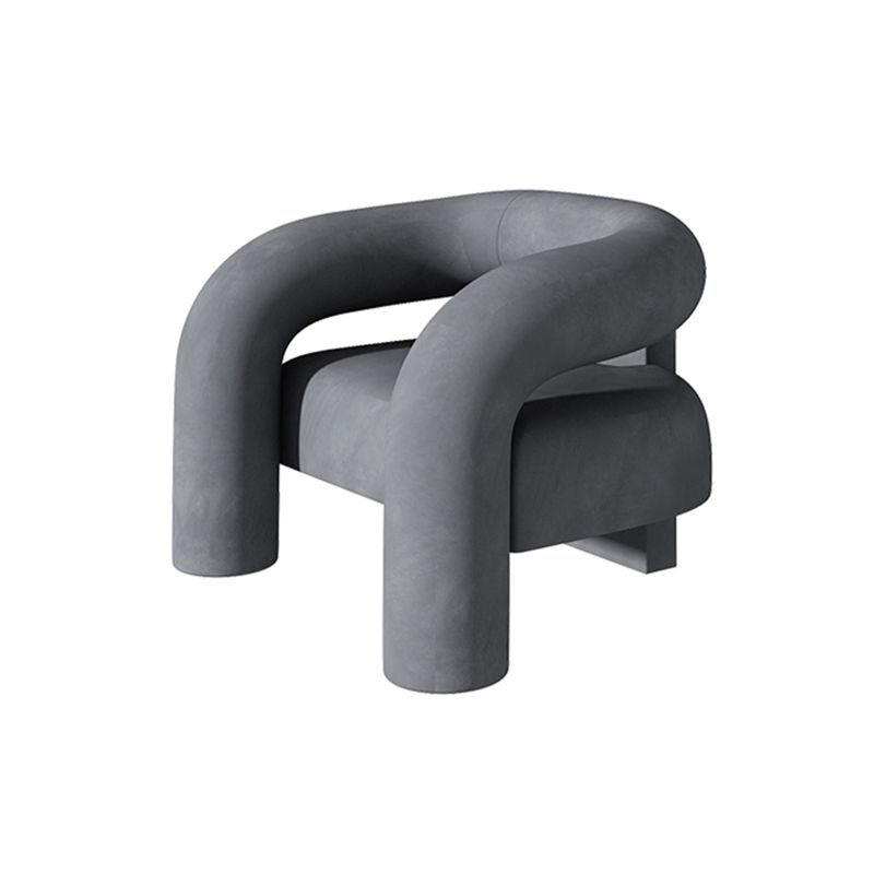 Velvet fauteuil 30.70 "High massief houten frame stoel voor woonkamer