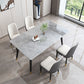 Modern Dining Table Rectangle Sintered Stone Dinner Table for Dining Room Clearhalo 'Dining Tables & Seating' 'Dining Tables' 'dining_table' 'furn' 'furn_dining_table' 'Furniture' 'Kitchen & Dining Furniture' 1200x1200_df004d77-377a-4c50-ab79-4b8a75ea5b3b