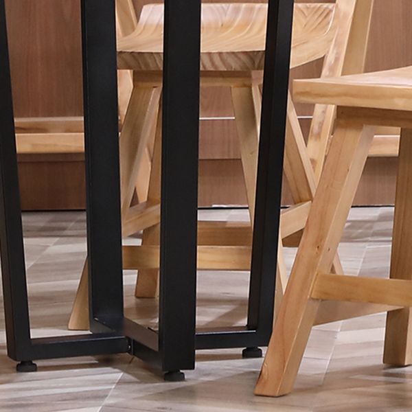 Restaurant Modern Simple Barstool Wood 4 Legs Bar Stool with Pedal Clearhalo 'Bar Furniture' 'Bar Stools' 'bar_stools' 'furn' 'furn_bar_stools' 'Furniture' 'Kitchen & Dining Furniture' 1200x1200_df0116b3-aadf-4280-be6b-aaac2baa8a34