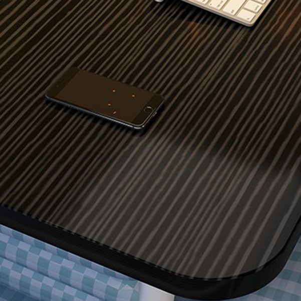 Escritorio de oficina de madera moderno en el servicio de escritura rectangular plegable para dormitorio