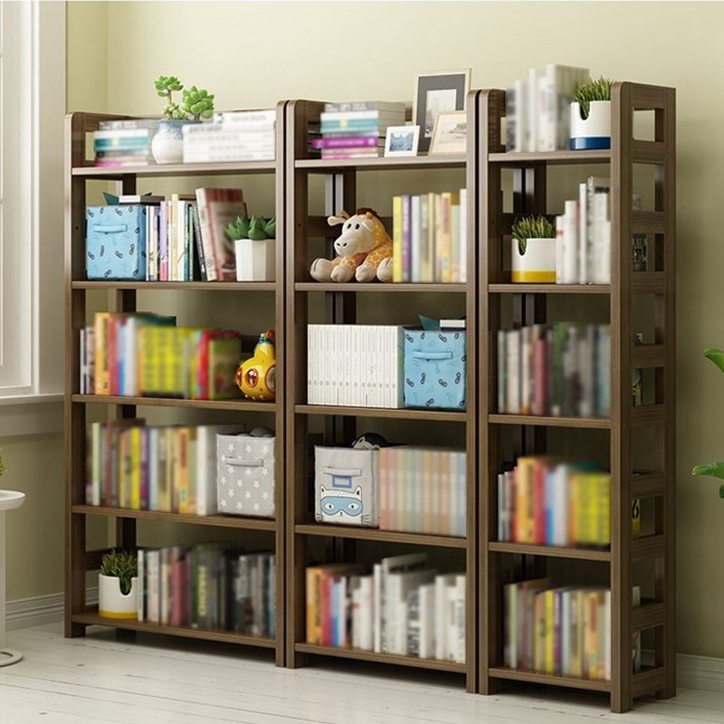 3/4/5-Shelf Modern Open Etagere Bookshelf Solid Wood Vertical Bookshelf Clearhalo 'Bookcases' 'furn' 'furn_bookcases' 'Furniture' 'furniture_bookcases' 'kitchen' 'kitchen_bookcases' 'Living Room Furniture' 'Office Furniture' 1200x1200_df01f512-9858-4d0d-b671-df5fe75fcd55