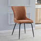 Modern Leather Living Room Side Chair Parsons Matte Finish Dining Chair Clearhalo ' kitchen&dining_furn' 'Dining Chairs' 'Dining Tables & Seating' 'dining_chair' 'furn' 'furn_dining_chair' 'Furniture' 'furniture_dining_chair' 'Kitchen & Dining Furniture' 'kitchen' 1200x1200_df046ff7-6590-424e-8019-48b5a6cb423a