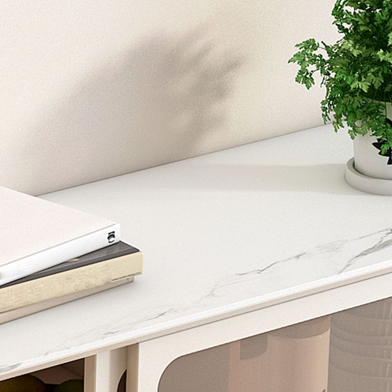 Server a buffet di pietra per tavolino a buffet contemporanei con cassetti per sala da pranzo