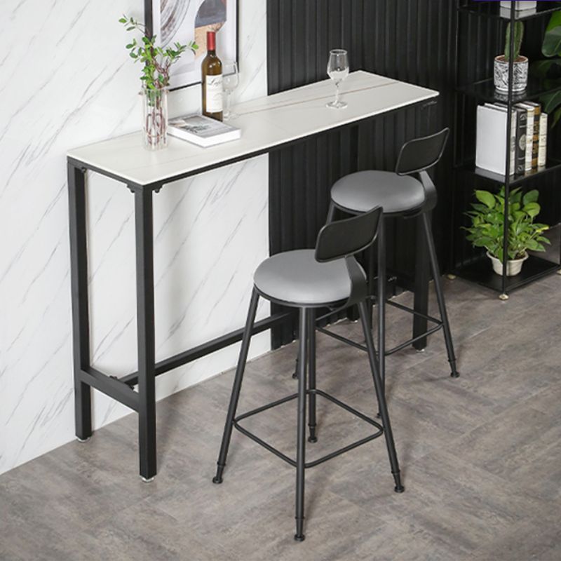 Modern Rectangle Stone Counter Table 1/3/5 Pieces Bar Table Set for Balcony Clearhalo 'Bar Furniture' 'furn' 'furn_home_bar_bar_sets' 'Furniture' 'Home Bars & Bar Sets' 'home_bar_bar_sets' 'Kitchen & Dining Furniture' 1200x1200_df05d874-0a22-46a9-a80b-0e2ca5128fdc