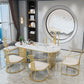 Traditional Luxury Oval Dining Table Sintered Stone Table with Gold Double Pedestal for Dining Room Clearhalo ' dining_table' 'Dining Tables & Seating' 'Dining Tables' 'furn' 'furn_dining_table' 'Furniture' 'furniture_dining_table' 'Kitchen & Dining Furniture' 'kitchen&dining_furn' 'kitchen' 'kitchen_dining_table' 1200x1200_df066a64-33dc-436c-8fd7-47cb06e0ce26