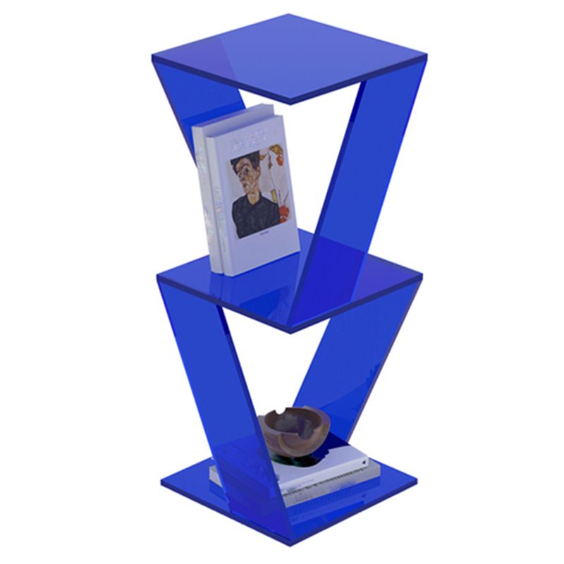 Contemporary Closed Back Vertical Bookshelf Acrylic Bookcase for Home Office Clearhalo 'Bookcases' 'furn' 'furn_bookcases' 'Furniture' 'Office Furniture' 1200x1200_df06eedc-71d2-4524-a642-f86e089cc259