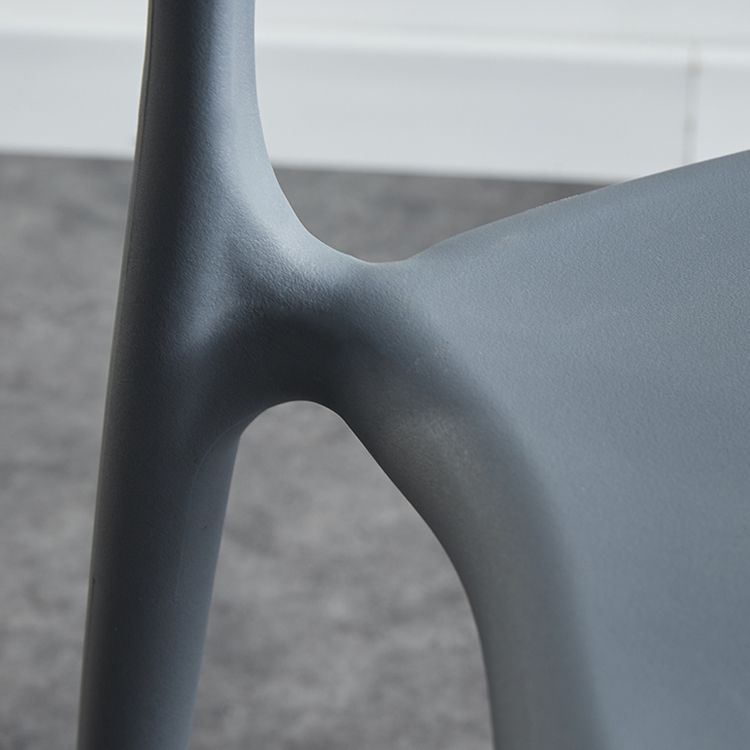 Stackable Plastic Dining Side Chairs Open Back Armless Dining Chairs (Set of 4) Clearhalo ' kitchen&dining_furn' 'Dining Chairs' 'Dining Tables & Seating' 'dining_chair' 'furn' 'furn_dining_chair' 'Furniture' 'furniture_dining_chair' 'Kitchen & Dining Furniture' 'kitchen' 1200x1200_df071f75-0998-4d2b-9022-c6ff33f5d2d3