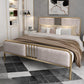 Contemporary Metal Upholstered Headboard Rectangular Panel Bed Clearhalo 'Bedroom Furniture' 'Beds' 'furn' 'furn_beds' 'Furniture' 1200x1200_df07c3aa-b9e5-4a3d-b9cc-6ebaad51eebc