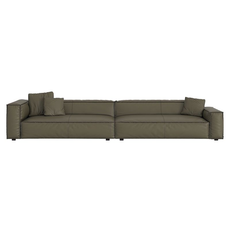 27" High Contemporary Square Arm Standard Sofa for Living Room, Forest Green Clearhalo 'furn' 'furn_sofas' 'Furniture' 'furniture_sofas' 'Living Room Furniture' 'Sofa' 'sofas' 1200x1200_df0a817e-8d09-4dfc-91c7-bcd003af4a08