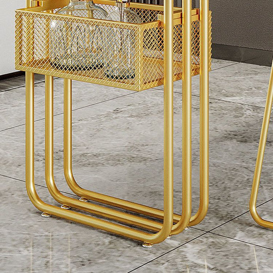 Glamstil 1/3 Stücke Tisch Set Rechteckstein Steinzähler mit Hockern für Cafe