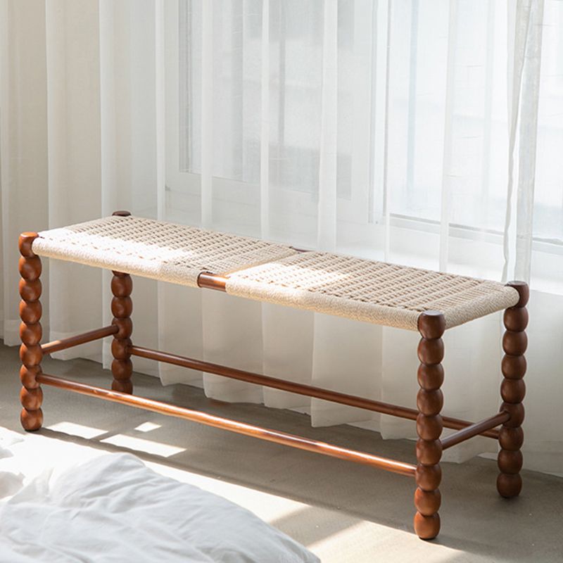 13,65-Zoll-Breite tropische Sitzbank mit festem Holz Rechteckbank