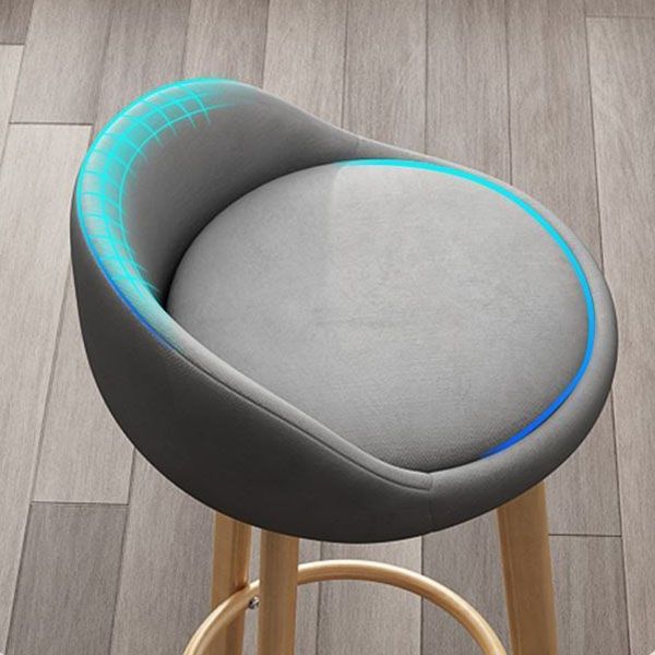 Modern Home Low Back Barstool Matte Finish Upholstered Stools Clearhalo 'Bar Furniture' 'Bar Stools' 'bar_stools' 'furn' 'furn_bar_stools' 'Furniture' 'Kitchen & Dining Furniture' 1200x1200_df0c4553-fe10-4bef-b56f-cc70712156cd