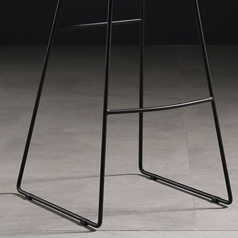 Contemporary Armless Backless Counter Stool Iron Bar Stool with Footrest Clearhalo 'Bar Furniture' 'Bar Stools' 'bar_stools' 'furn' 'furn_bar_stools' 'Furniture' 'Kitchen & Dining Furniture' 1200x1200_df0d1fab-e712-434c-b43b-5d1dd51053b1