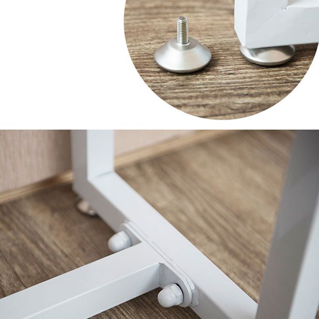 Tabla de consola de rectángulo de madera sólida 29.53 pulgadas de altura con 1 estante