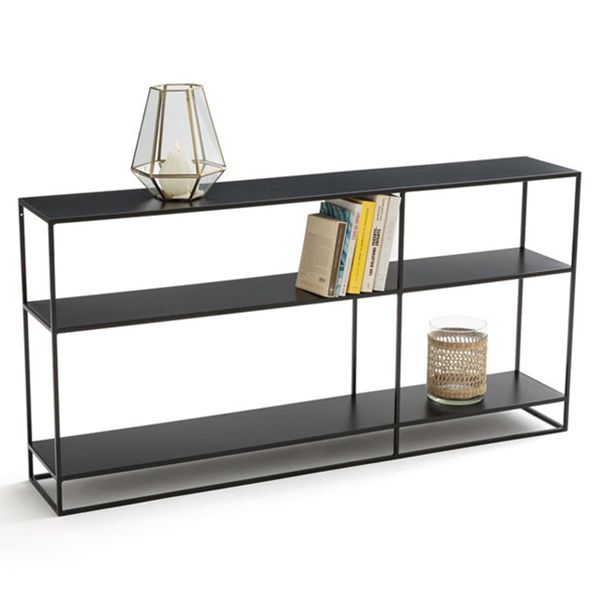 Zeitgenössischer Akzenttisch Antike Finish -Sofa -Konsolentisch in Metall