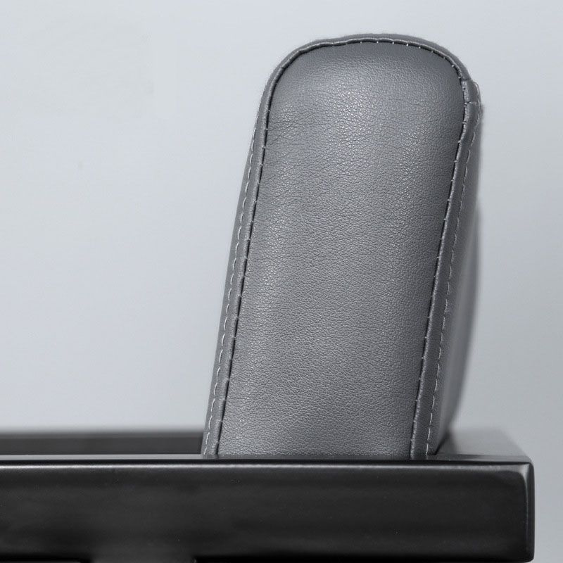 Chaise de bras à manger de cuisine contemporaine chaise latérale rembourrée en gris