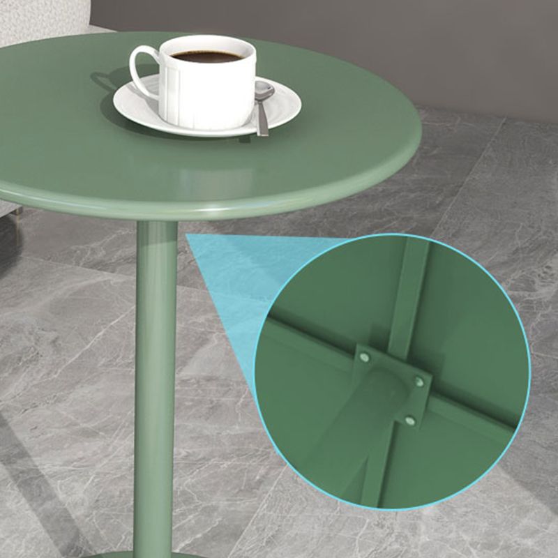 Round Metallic Side Table Contemporary Pedestal Side End Table Clearhalo 'Coffee & Accent Tables' 'End & Side Tables' 'end_side_table' 'Furniture' 'furniture_end_side_table' 'Living Room Furniture' 1200x1200_df0e3f8f-857a-4c22-aa1a-23981fd2ffb1