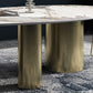Oval Sintered Stone Dining Table Luxury Table in White with Metal 3 Legs Clearhalo ' dining_table' 'Dining Tables & Seating' 'Dining Tables' 'furn' 'furn_dining_table' 'Furniture' 'furniture_dining_table' 'Kitchen & Dining Furniture' 'kitchen&dining_furn' 'kitchen' 'kitchen_dining_table' 1200x1200_df0fc0f5-1627-45e3-83ba-62ae6df151c0