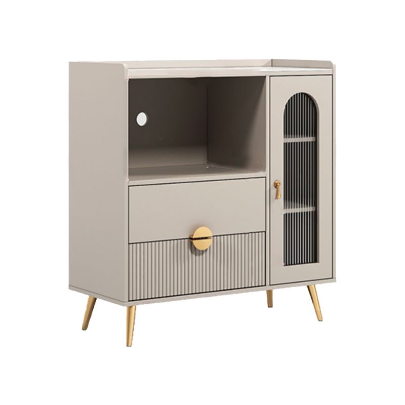 2-ladel gemanipuleerde houten bijboard glamour verstelbare planken credenza met stenen aanrecht