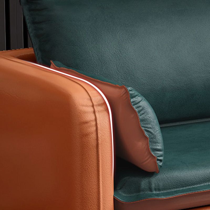 Contemporary Standard Sofa Couch Square Arm Sofa Set with Pillows Clearhalo 'Furniture' 'furniture_sofas' 'Living Room Furniture' 'Sofa' 'sofas' 1200x1200_df129a73-b98f-4f14-92a8-94d0c8b81e32