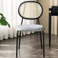 Open Back Armless Dining Chairs Upholstered Side Chair with Metal Legs Clearhalo ' kitchen&dining_furn' 'Dining Chairs' 'Dining Tables & Seating' 'dining_chair' 'furn' 'furn_dining_chair' 'Furniture' 'furniture_dining_chair' 'Kitchen & Dining Furniture' 'kitchen' 1200x1200_df12b81d-c7ea-487c-9adc-fef9585230e6
