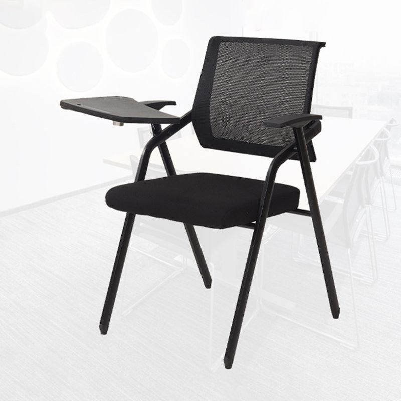 Modern Black Plastic Mesh Desk Chair with Mid Back Home Office Chair Clearhalo 'furn' 'furn_office_chair' 'Furniture' 'furniture_office_chair' 'Office Chairs' 'Office Furniture' 'office_chair' 1200x1200_df138d33-e36e-429a-83fb-614c76d53ee2