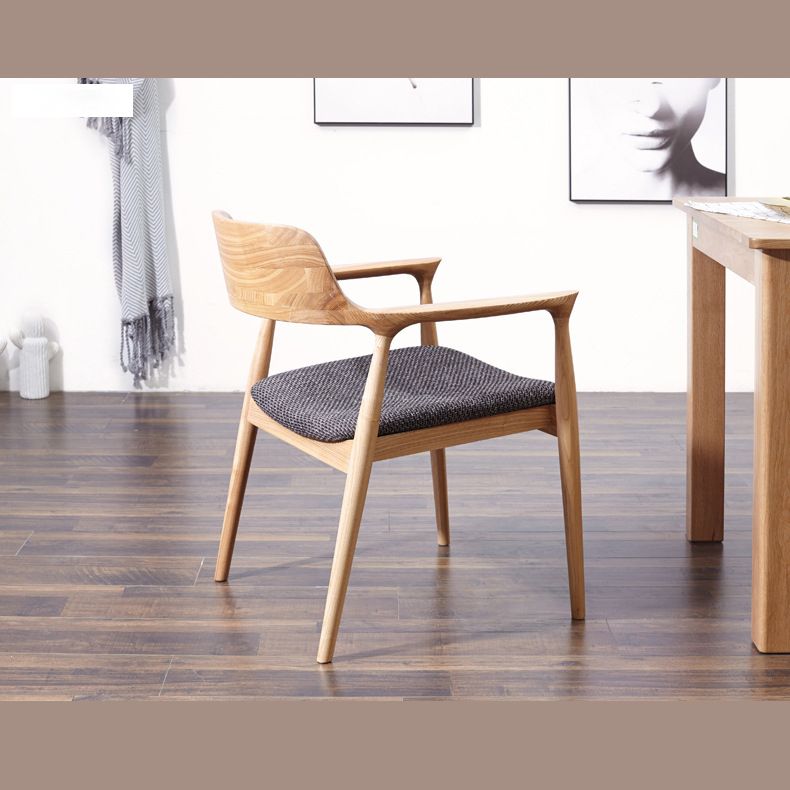Contemporary Style Dining Chair Solid Wood Open Back Dining Side Chair for Restaurant Clearhalo ' kitchen&dining_furn' 'Dining Chairs' 'Dining Tables & Seating' 'dining_chair' 'Furniture' 'furniture_dining_chair' 'Kitchen & Dining Furniture' 'kitchen' 1200x1200_df161e38-2d79-4e53-9f1b-0c7e9ec6c613