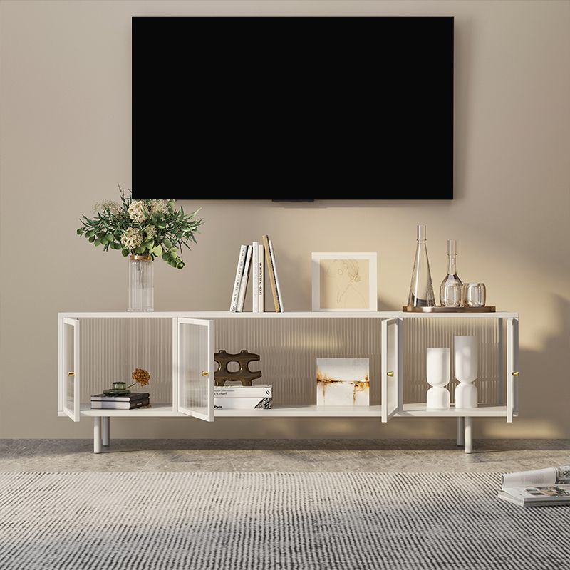Metal Enclosed Storage TV Stand Industrial Home TV Cabinet with Glass Doors Clearhalo 'furn' 'furn_tv_stands_entertainment_centers' 'Furniture' 'Living Room Furniture' 'TV Stands & Entertainment Centers' 'TV Stands & Media Storage Furniture' 'tv_stands_entertainment_centers' 1200x1200_df1669c4-dcea-41de-a963-fb18e497fd02