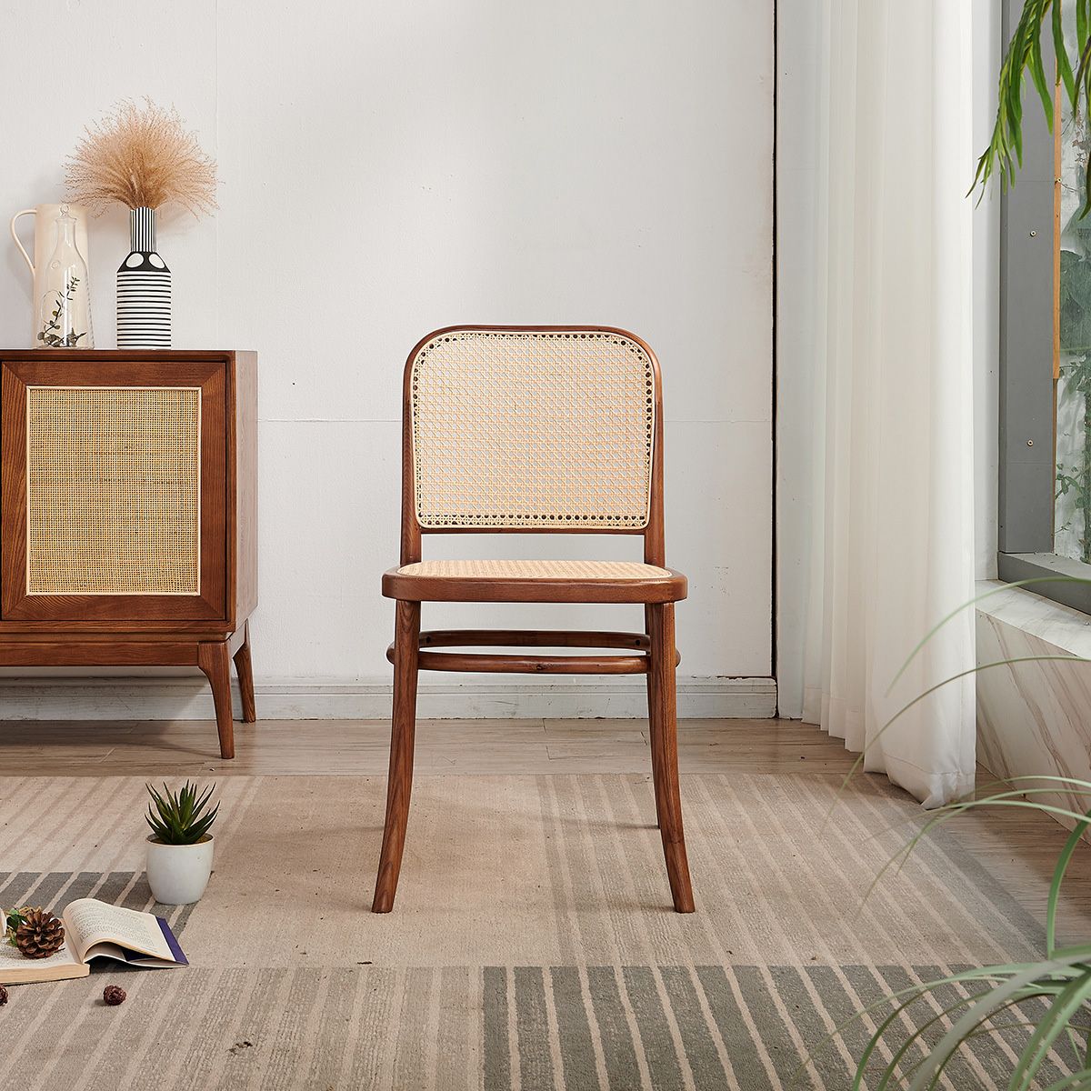 Modern Style Solid Wood Dining Room Kitchen Chair Open Back Side Chairs Clearhalo ' kitchen&dining_furn' 'Dining Chairs' 'Dining Tables & Seating' 'dining_chair' 'furn' 'furn_dining_chair' 'Furniture' 'furniture_dining_chair' 'Kitchen & Dining Furniture' 'kitchen' 1200x1200_df16b8f9-5934-4f70-a976-6fc660dde23b