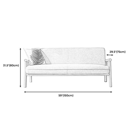 Loose Sofa Back Cotton Sofa 28.7"W with Pillow Top Arm for Living Room Clearhalo 'furn' 'furn_sofas' 'Furniture' 'furniture_sofas' 'Living Room Furniture' 'Sofa' 'sofas' 1200x1200_df17e317-858e-41fc-94de-23c86e8f89ff