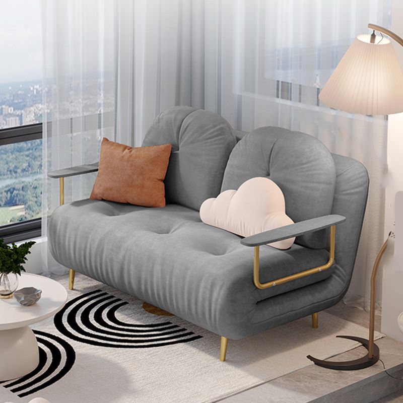 房状のグラムコンバーチブルソファフル/クイーンサイズの布張りのラブシート2羽の枕と