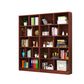 Closed Back Modern Style Bookcase Wood Bookshelf for Home Office