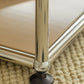 Contemporary Style Coffee Cocktail Table Metal 4 Legs Coffee Table