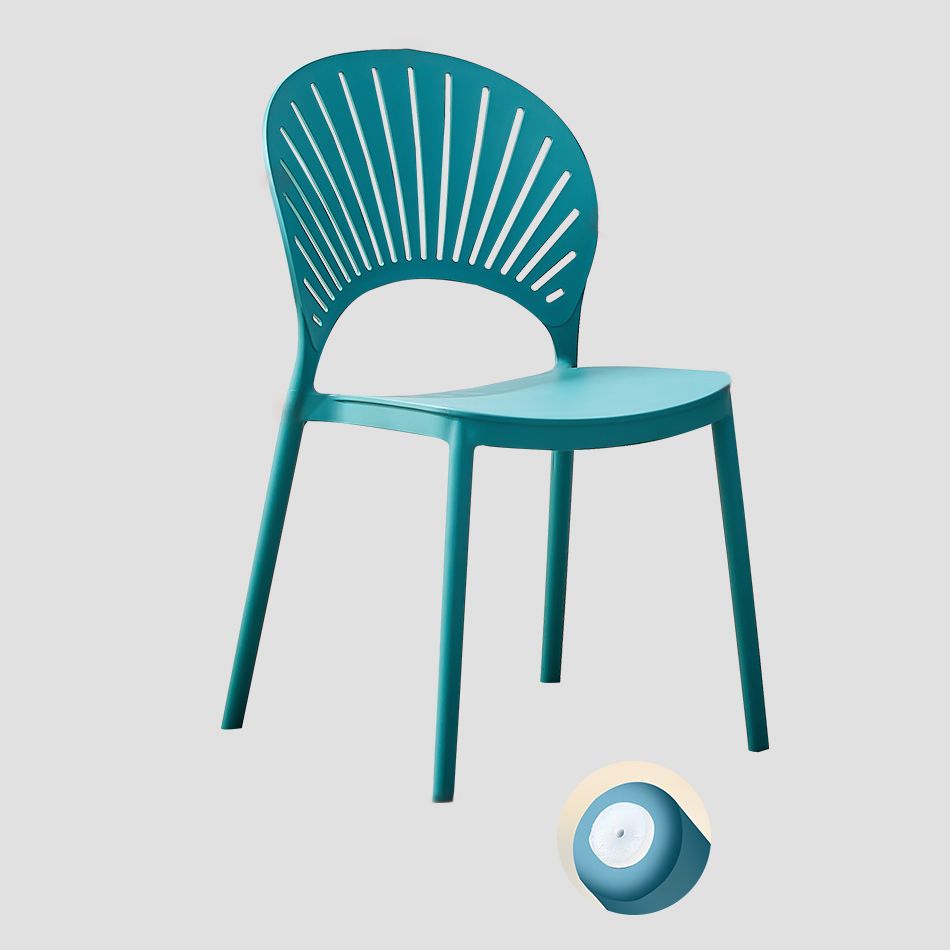 Plastic Modern Style Indoor-Outdoor Chair Open Back Dining Side Chairs Clearhalo ' kitchen&dining_furn' 'Dining Chairs' 'Dining Tables & Seating' 'dining_chair' 'furn' 'furn_dining_chair' 'Furniture' 'furniture_dining_chair' 'Kitchen & Dining Furniture' 'kitchen' 1200x1200_df1bb885-0138-46e6-97ec-840cf1739692