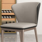 Contemporary Side Chair Faux Leather Solid Back Dining Room Chair for Kitchen