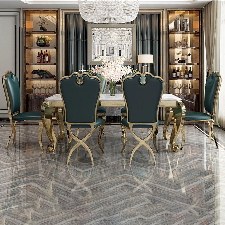 Rectangle Shape Luxury Style Dining Table Marble Fixed Table for Kitchen Clearhalo ' dining_table' 'Dining Tables & Seating' 'Dining Tables' 'furn' 'furn_dining_table' 'Furniture' 'furniture_dining_table' 'Kitchen & Dining Furniture' 'kitchen&dining_furn' 'kitchen' 'kitchen_dining_table' 1200x1200_df1fc07b-4e51-4211-9055-7116c257ce15