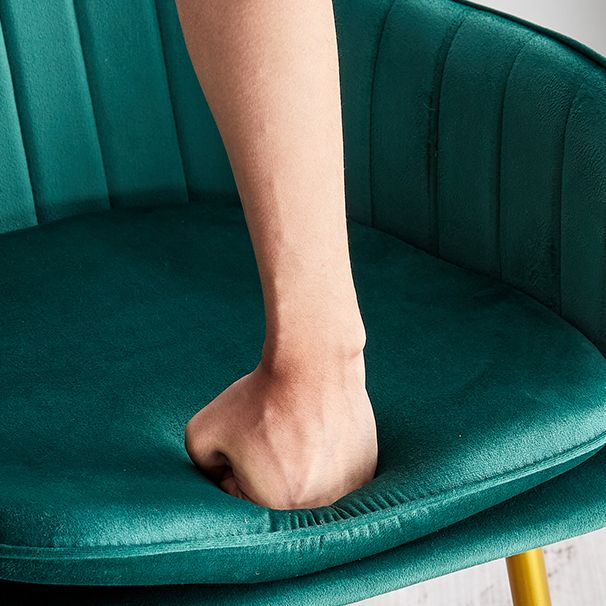 Scandinavian Dining Arm Chair Solid Back Side Chair with Metal Legs for Home Use Clearhalo ' kitchen&dining_furn' 'Dining Chairs' 'Dining Tables & Seating' 'dining_chair' 'furn' 'furn_dining_chair' 'Furniture' 'furniture_dining_chair' 'Kitchen & Dining Furniture' 'kitchen' 1200x1200_df24f253-2508-4f91-81b2-b7f48ff5247c