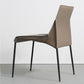 Metal Modern Dining Chair with Solid Back Matte Finish Indoor Side Chair
