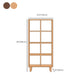 Contemporary Wooden Bookshelf Standard Bookcase with Shelves