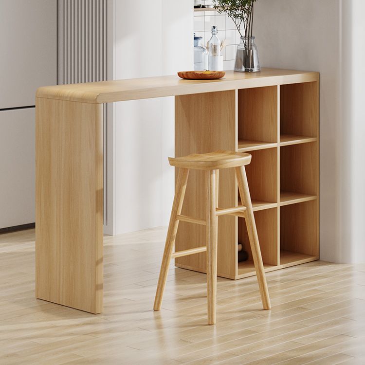 Modern Rectangle Pub Table Set 1/2/3 Pieces Solid Wood Counter Table for Indoor Clearhalo 'Bar Furniture' 'furn' 'furn_home_bar_bar_sets' 'Furniture' 'Home Bars & Bar Sets' 'home_bar_bar_sets' 'Kitchen & Dining Furniture' 1200x1200_df2882ad-c9de-49ef-91f1-6971c7ab9126