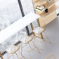 Pine Wood Bar Dining Table Glam Rectangle Bar Table with Double Pedestal for Dining Room Clearhalo 'Bar Furniture' 'Bar Tables' 'bar_tables' 'furn' 'furn_bar_tables' 'Furniture' 'furniture_bar_tables' 'Kitchen & Dining Furniture' 1200x1200_df28b889-1933-410c-9cfd-24e9260fe9e9