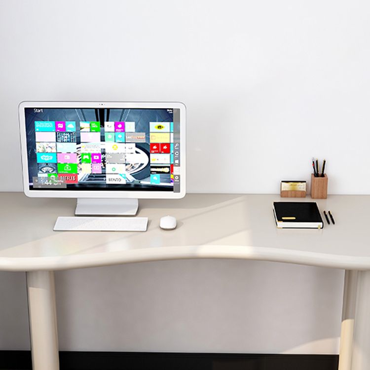 Modern Solid Wood Writing Desk 29.53" Tall Parsons Base Office Desk Clearhalo 'furn' 'furn_office_desk' 'Furniture' 'Office Desks' 'Office Furniture' 'office_desk' 1200x1200_df28f0c7-b8d2-42e0-a632-e50110d50441