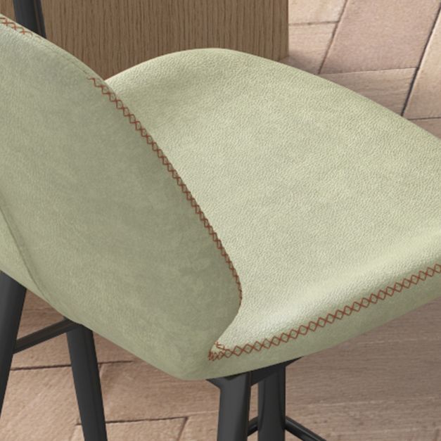 Sala de estar silla de mostrador industrial cubierta de fútbol purol de cuero de puro de cuero