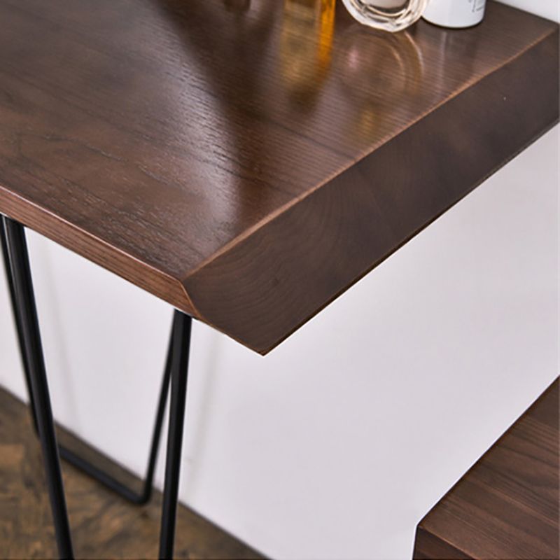 Grand Walnut Make-up Vanity 17.71" Wide Ash Vanity Tables Scandinavian Clearhalo 'Bedroom Furniture' 'furn' 'furn_makeup_vanities' 'Furniture' 'Makeup Vanities' 'makeup_vanities' 1200x1200_df2b0309-1b6e-4aef-8c67-a9c915bed348