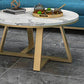 Modern Round Marble Coffee Table Metal Cross Legs Coffee Table Clearhalo 'Coffee & Accent Tables' 'Coffee Tables' 'coffee_tables' 'furn' 'furn_coffee_tables' 'Furniture' 'furniture_coffee_tables' 'Living Room Furniture' 1200x1200_df2c6f90-ac62-40a3-ba8f-a003de725b98