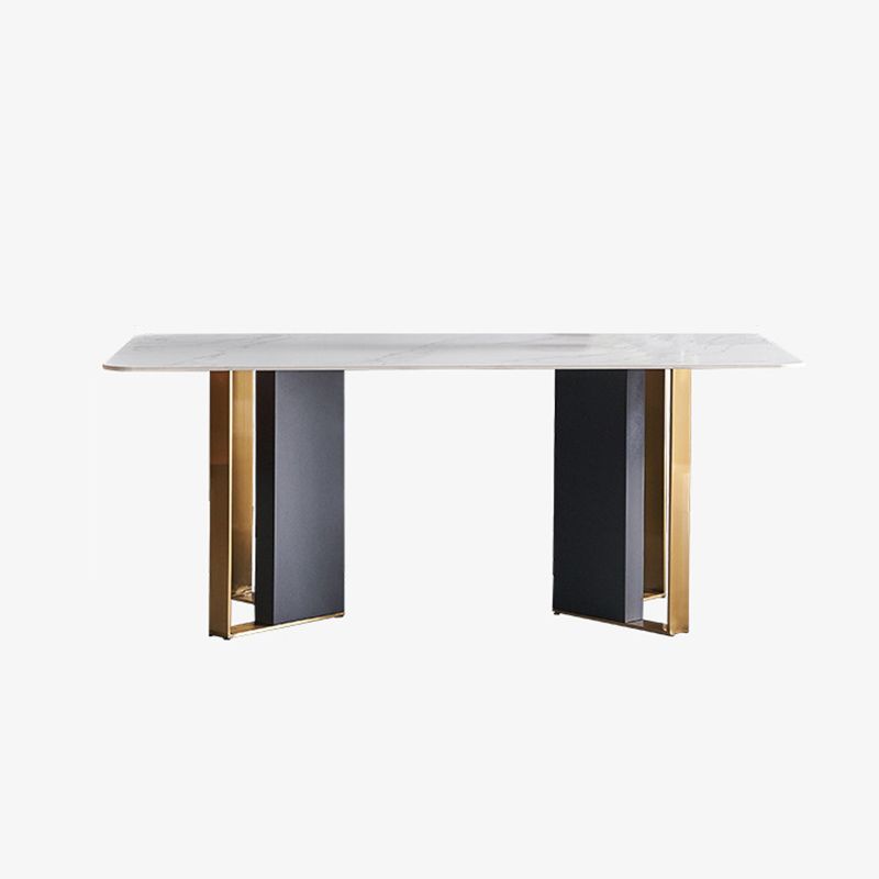 Glam Sintered Stone Dining Set Rectangle 1/4/5/7 Pieces Dining Set Clearhalo 'Dining Room Sets' 'Dining Tables & Seating' 'dining_room_set' 'furn' 'furn_dining_room_set' 'Furniture' 'Kitchen & Dining Furniture' 1200x1200_df2e9ad0-d793-4c8b-bcf6-5f34393b7e0b