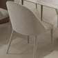 Ensemble de restauration moderne 1/5 pcs table à manger en marbre avec chaises rembourrées